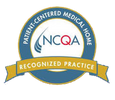 A badge that says patient-centered medical home recognized practice.